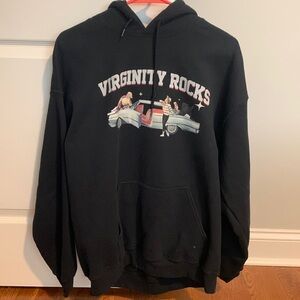 Danny Duncan - Virginity Rocks Black Hoodie - men’s size large. Hardly worn.